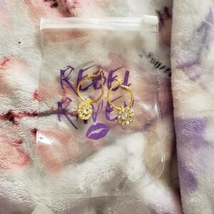 Gold and Silver Hoop Earrings